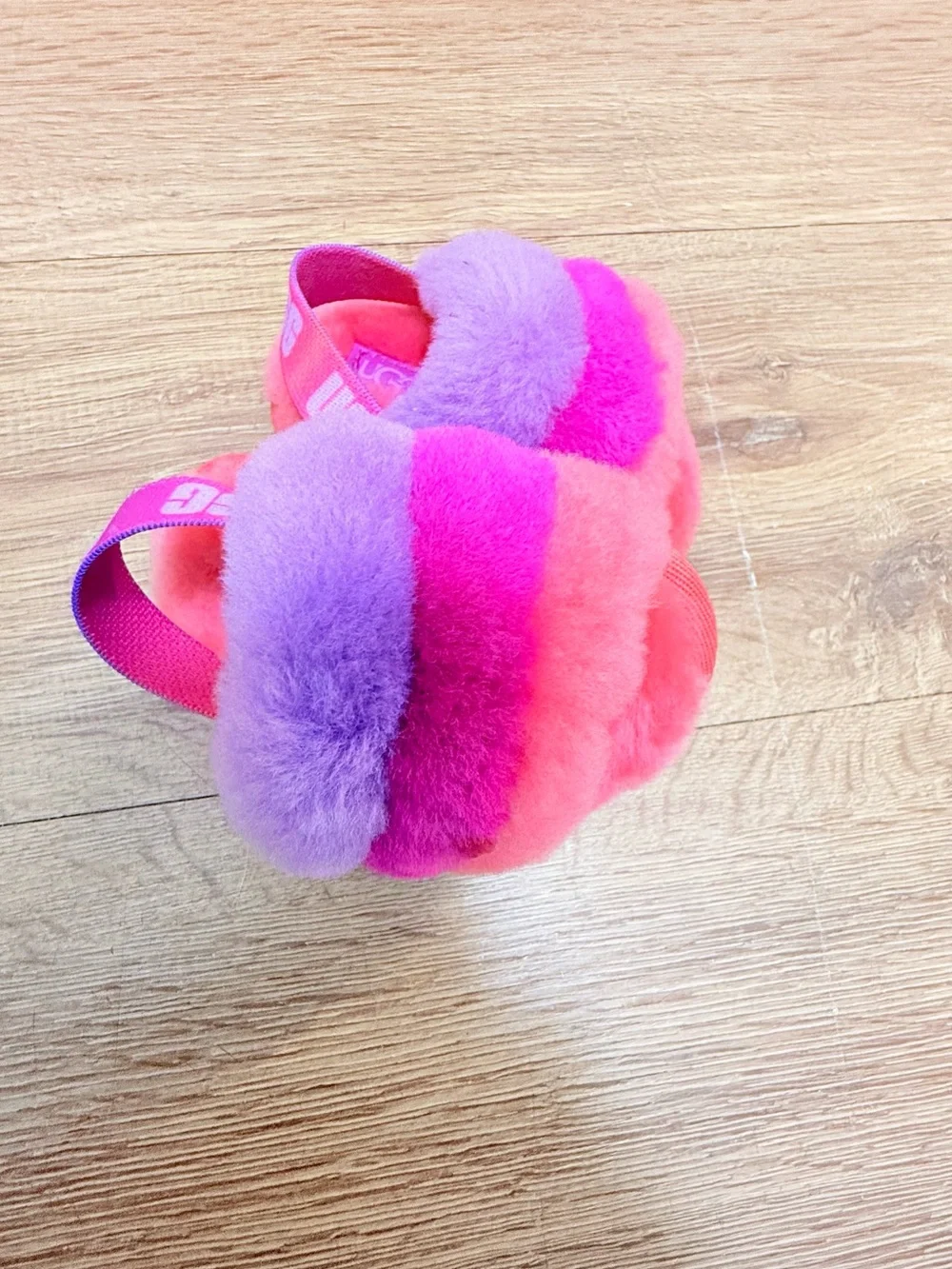 UGG baby Plush Slide - Lavender, Fuchsia & Coral